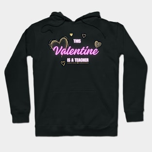 Valentine Teacher Spotlight with Hearts _ Pink Hoodie